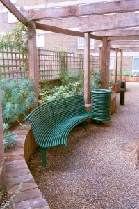 CL010 steel curved seat