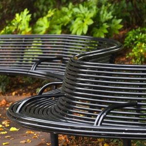 Curved street furniture from benchmark design