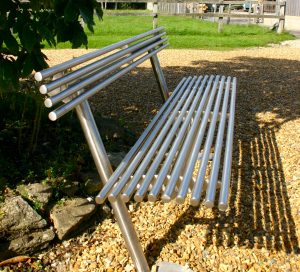 baseline street furniture BL003 stainless steel seat