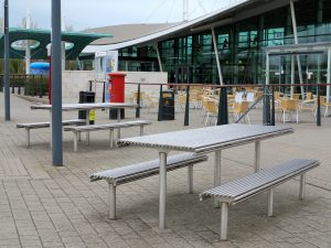 stainless steel picnic table
