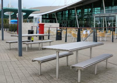 stainless steel picnic table