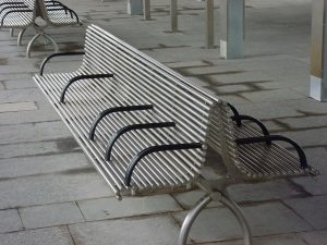 stainless steel CL003 back to back seat