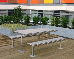 stainless steel picnic table