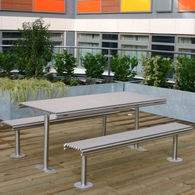 stainless steel picnic table