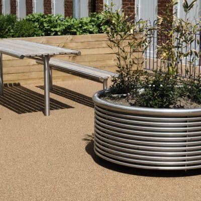 Stainless steel planter - from benchmark street furniture