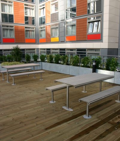 stainless steel picnic table