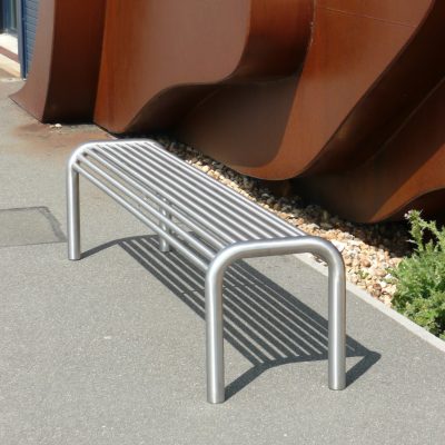 street furniture bench stainless steel