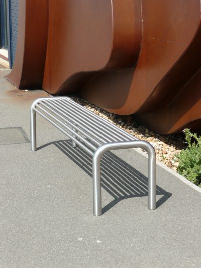 street furniture bench stainless steel