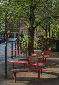 Shoreline Sl007 Exeter bench. From our one off street furniture range.
