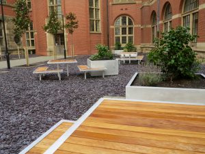 Table from benchmark design street furniture