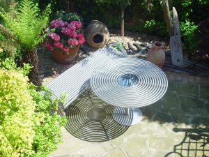 street furniture centerline table stainless steel