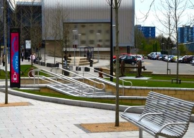 West Bromwich Metro Plaza – seating and railing