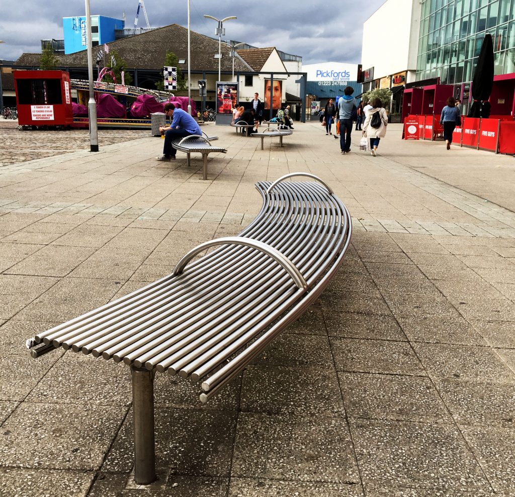 CL007 curved bench from Benchmark street furniture