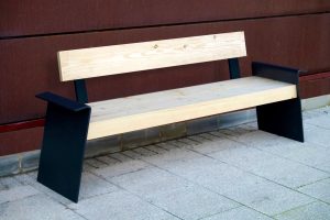 Manufactured using FSC timber and a steel frame.