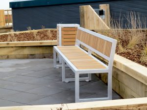aluminium and hardwood Iroko