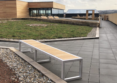 bespoke hardwood bench from benchmark street furniture