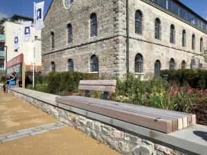 benchmark street furniture wall mounted seat