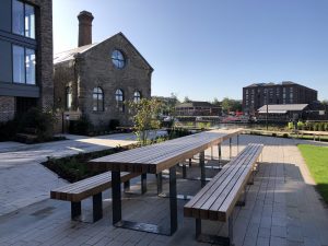 wooden picnic table from becnhmark
