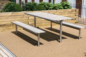 316 stainless steel and Iroko hardwood picnic set