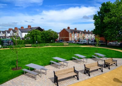outdoor picnic table from benchmark street furniture