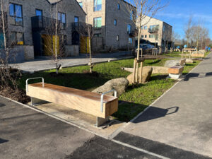 2.3m reclaimed timber bench