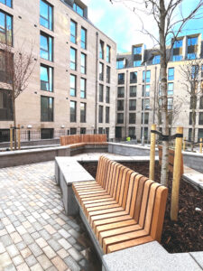 Court yard benches