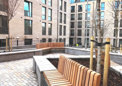 Court yard benches