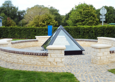 SLB Stonehouse – Wall mounted benches