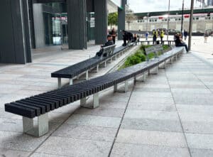70m curved bench and seating